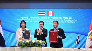 Mincetur: Modernización de acuerdo comercial entre Perú y Tailandia beneficiará al comercio exterior 