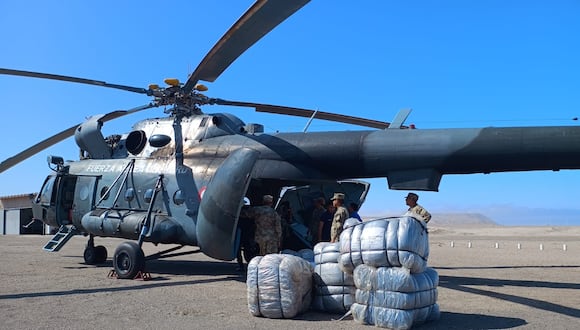 El primer lote de ayuda humanitaria fue de 7.6 toneladas (Foto: Gobierno).