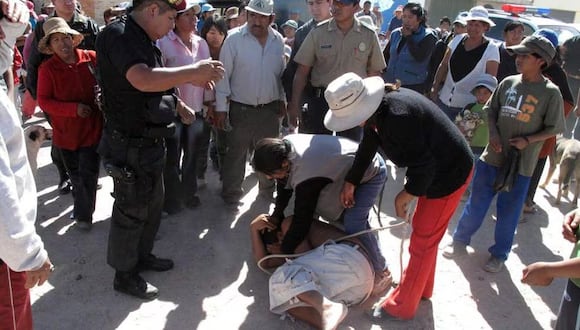 Peruanos toman justicia con sus propias manos. (Foto: Andina)