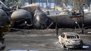 FOTOS: Cinco muertos y 40 desaparecidos tras explosión de tren en Canadá