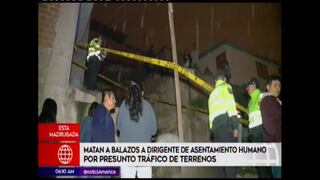 Asesinan de tres disparos a dirigente vecinal en Villa María del Triunfo [VIDEO]