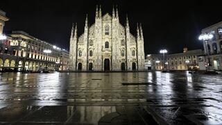 Una Milán desierta anticipó los toques de queda en otras ciudades de Italia [FOTOS]