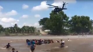 Investigan uso de helicóptero para evitar ingreso de migrantes a México [VIDEO]