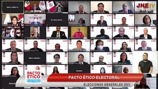 Elecciones 2021: Diecisiete partidos políticos suscribieron el Pacto Ético Electoral