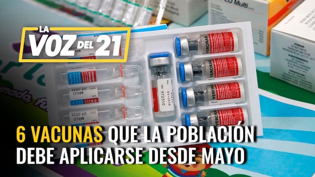 ¿Cuáles son las 6 vacunas que la población debe aplicarse desde mayo? [VIDEO]