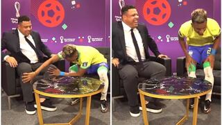 Rodrygo estaba junto a Ronaldo e intentó ‘absorber su magia’: le frotó las piernas [VIDEO]