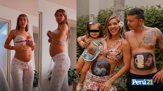Korina Rivadeneira muestra el estado de su embarazo de tres meses y medio