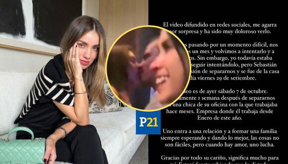 Natalia Merino confirma separación con su pareja Sebastián Guerrero. (Foto: Instagram / TikTok)