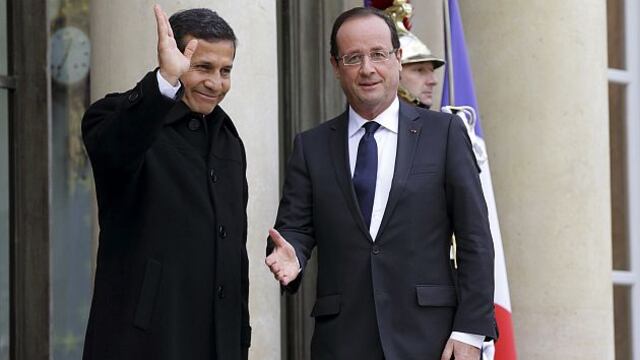 Ollanta Humala se reunió en Francia con François Hollande