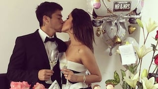 Melissa Paredes celebra su primer aniversario de casada con tierna foto