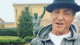 Sylvester Stallone sorprendió a todos con su visita a la estatua de Rocky en Filadelfia