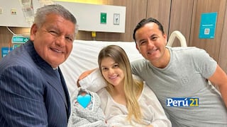 César Acuña derrocha amor por el bebé de Brunella Horna y su hijo Richard Acuña
