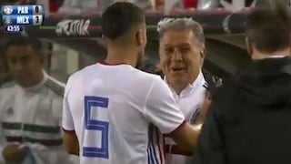 México vs. Paraguay: el balonazo de Berizzo que hizo sangrar a Martino en amistoso | VIDEO
