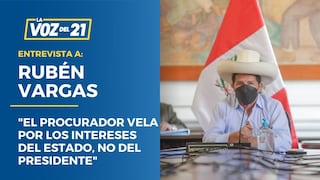 Rubén Vargas: “El procurador vela por los intereses del Estado, no del presidente”