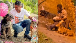 La nueva vida del hombre sin hogar que se volvió viral al celebrar el cumpleaños de sus perros en la calle 