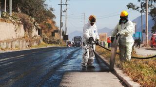 MTC realiza trabajos de asfaltado en la carretera de acceso a Canta