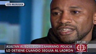 Carlos ‘Mina’ Zambrano fue detenido cuando perseguía a ladrón que le robó [Video]