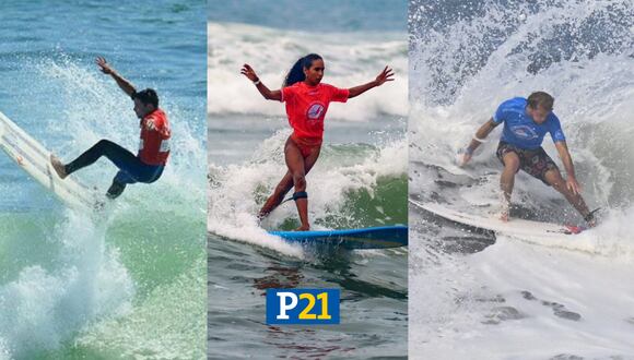 4 medallas aseguradas para el 'Team Perú' de surf. (Foto: Composición Perú21)