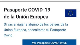 Minsa implementa pasaporte COVID-19 para que vacunados en Perú ingresen a la Unión Europea