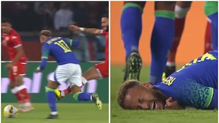 Neymar fue víctima de fuerte infracción en el amistoso Brasil vs. Túnez [VIDEO]