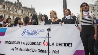 Personas transgénero realizaron plantón para solicitar ley de identidad de género