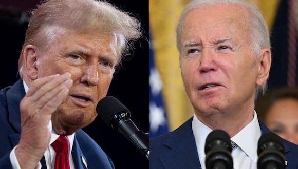 Donald Trump y Joe Biden son los candidatos presidenciales de las Elecciones de Estados Unidos 2024 (Fotos: AFP)