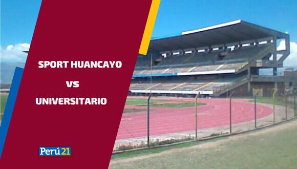 Sport Huancayo vs Universitario por la fecha 18 de la Liga 1 (Foto: Gobierno).