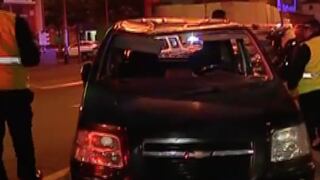 Chofer volcó su carro en Lince por manejar a excesiva velocidad [VIDEO]