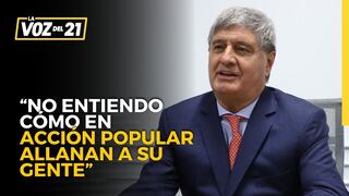 Raúl Diez Canseco: “No entiendo cómo en Acción Popular allanan a su gente”