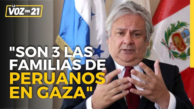 Embajador José Guillermo Betancourt: “Son 3 las unidades familiares de peruanos en Gaza”