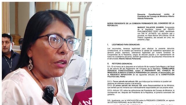 Perú Libre y Perú Bicentenario presentan denuncias constitucionales contra Otárola