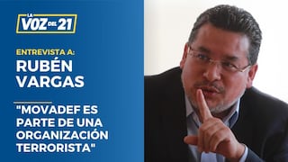 Rubén Vargas: “Movadef es parte de una organización terrorista”