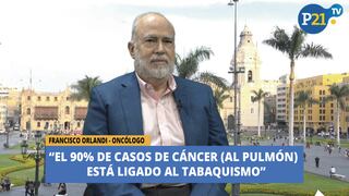 “El 90% de casos de cáncer (al pulmón) está ligado al tabaco”, dijo Francisco Orlandi