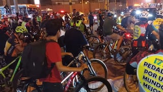 ¡BASTA YA! Ciclistas realizan plantón en Surco tras muerte de un hombre atropellado por bus