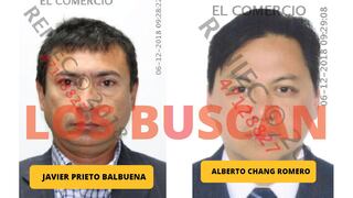 Javier Prieto y Alberto Chang continúan siendo buscados por la Policía