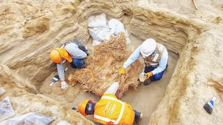 Chilca: Hallan ocho fardos funerarios con más de 800 años de antigüedad