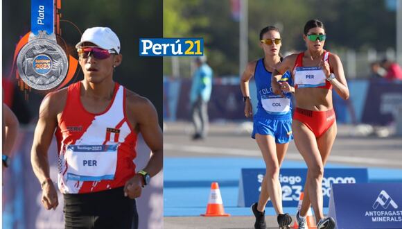 Deportistas peruanos logran la medalla de plata en marcha relevos mixtos en los Juegos Panamericanos (Foto: IPD)