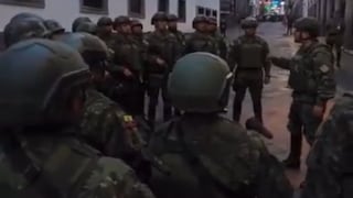 Ejército ecuatoriano se prepara ante crisis: “Si se meten con el pueblo, se meten con las Fuerzas Armadas” [VIDEO]
