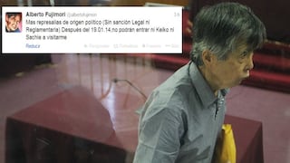 Alberto Fujimori denuncia que sus hijas Keiko y Sachie no pueden visitarlo