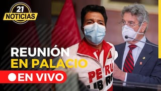 Reunión en palacio: Presidente Sagasti se reúne con el presidente electo Pedro Castillo
