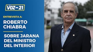 Roberto Chiabra sobre jarana de ministro Luis Barranzuela