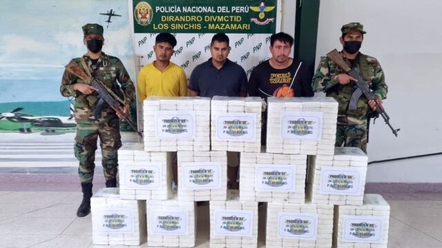 VRAEM: Policía Nacional decomisó más de 400 kilos de droga en menos de 24 horas