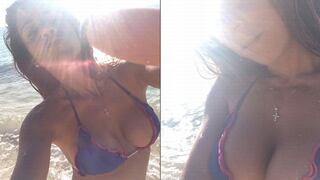 Vanessa Terkes derrocha sensualidad en la playa