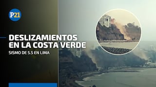 Temblor en Lima: sismo provocó deslizamientos en la Costa Verde
