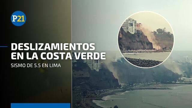 Temblor en Lima: sismo provocó deslizamientos en la Costa Verde