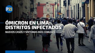 COVID-19: los distritos de Lima que presentan más casos con la variante ómicron