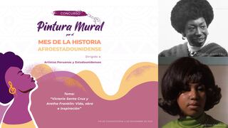 Concurso de mural en honor a Victoria Santa Cruz y Aretha Franklin para celebrar el Día Internacional de la Mujer Afrodescendiente