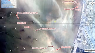 Servicio Geológico de Estados Unidos monitorea petróleo derramado durante descarga a La Pampilla desde el espacio | Fotos 