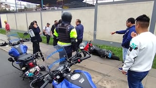 Sereno frustra robo en Pueblo Libre: Delincuente se da a la fuga y deja moto abandonada