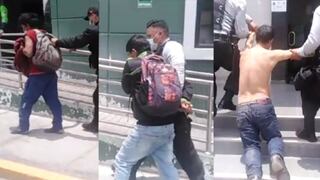 Huancayo: Hombres ebrios se agarran a golpes porque uno de ellos no puso para el trago | VIDEO